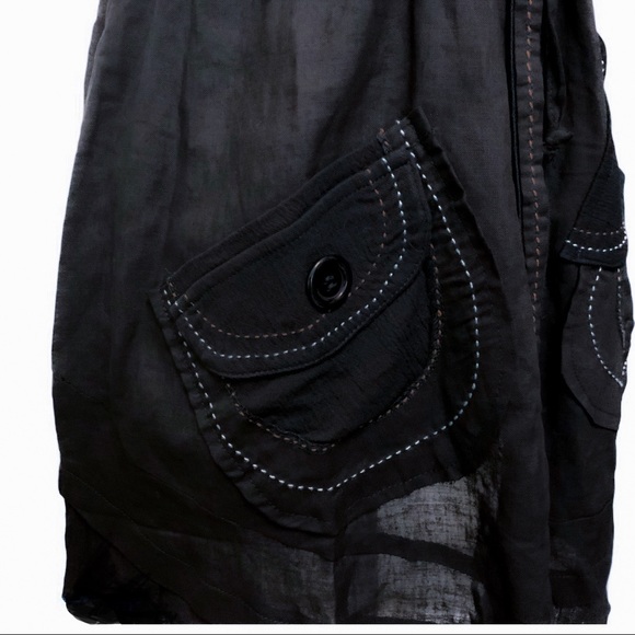 🆕 Black Contrast Stitch Sleeveless Hooded Cardi NWT - Picture 6 of 10